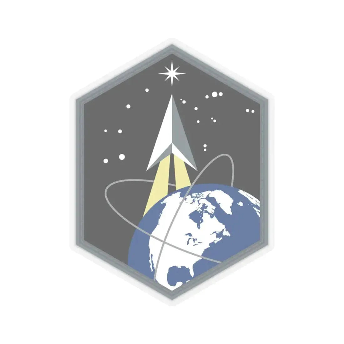 Space Base Delta 2 (U.S. Space Force) STICKER Vinyl Kiss-Cut Decal 4 Inch Transparent - The Sticker Space