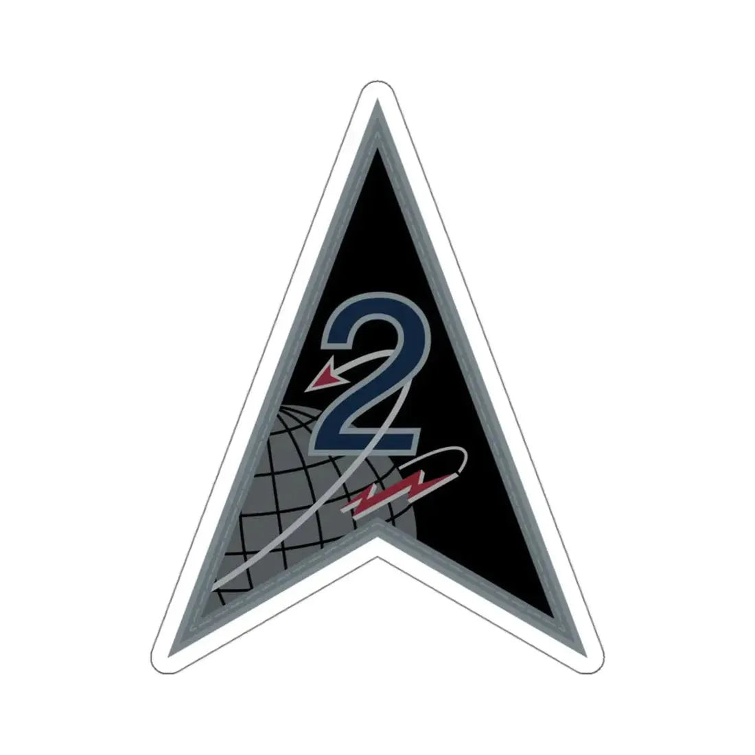 Space Delta 2 (U.S. Space Force) STICKER Vinyl Kiss-Cut Decal 4 Inch White - The Sticker Space