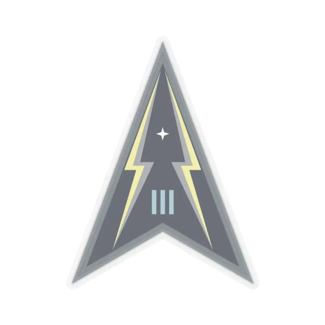 Space Delta 3 (U.S. Space Force) STICKER Vinyl Kiss-Cut Decal 2 Inch Transparent - The Sticker Space