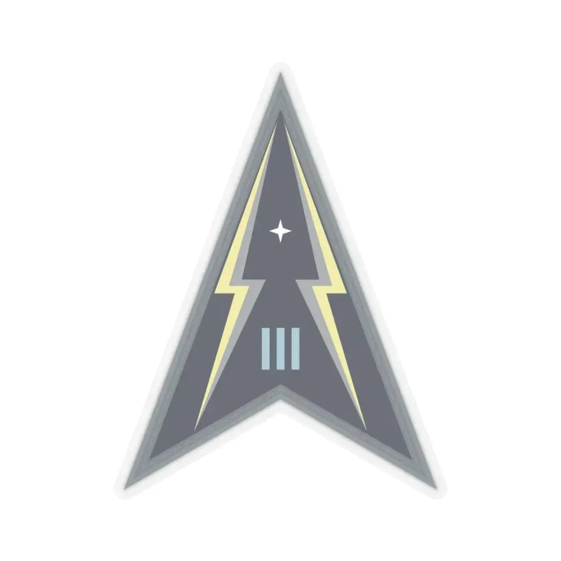 Space Delta 3 (U.S. Space Force) STICKER Vinyl Kiss-Cut Decal 3 Inch Transparent - The Sticker Space