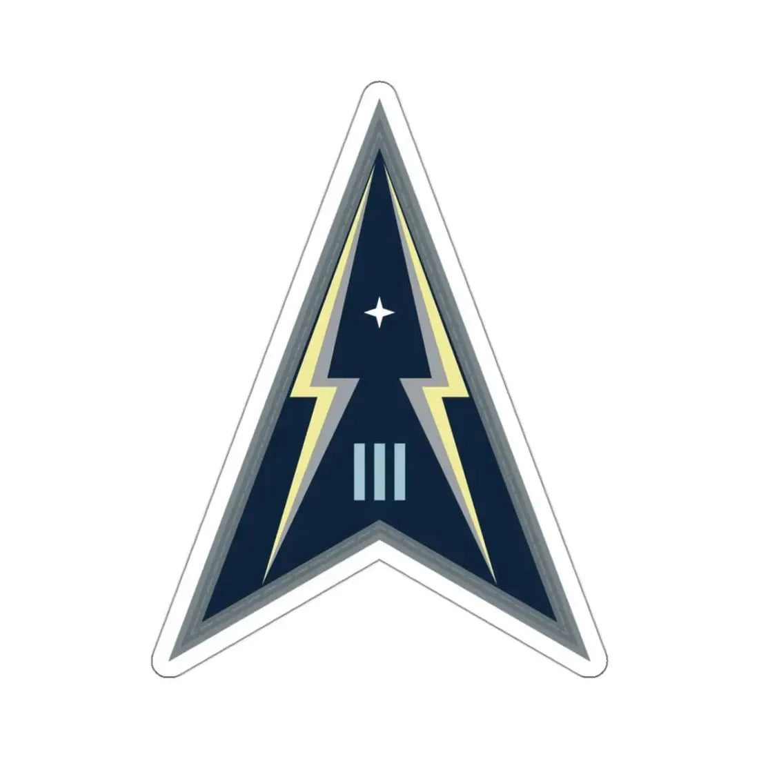 Space Delta 3 (U.S. Space Force) STICKER Vinyl Kiss-Cut Decal 3 Inch White - The Sticker Space