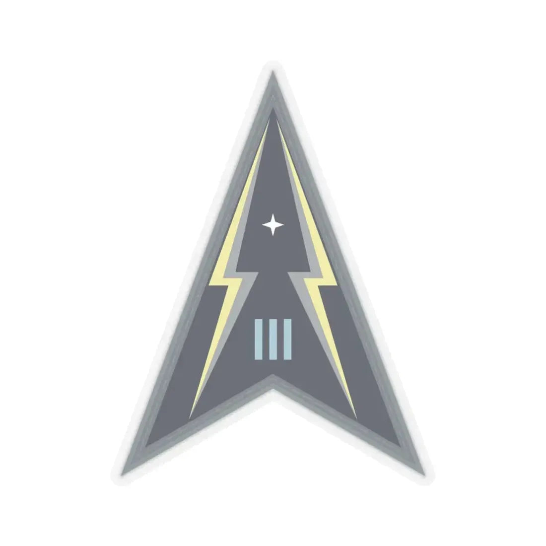 Space Delta 3 (U.S. Space Force) STICKER Vinyl Kiss-Cut Decal 4 Inch Transparent - The Sticker Space
