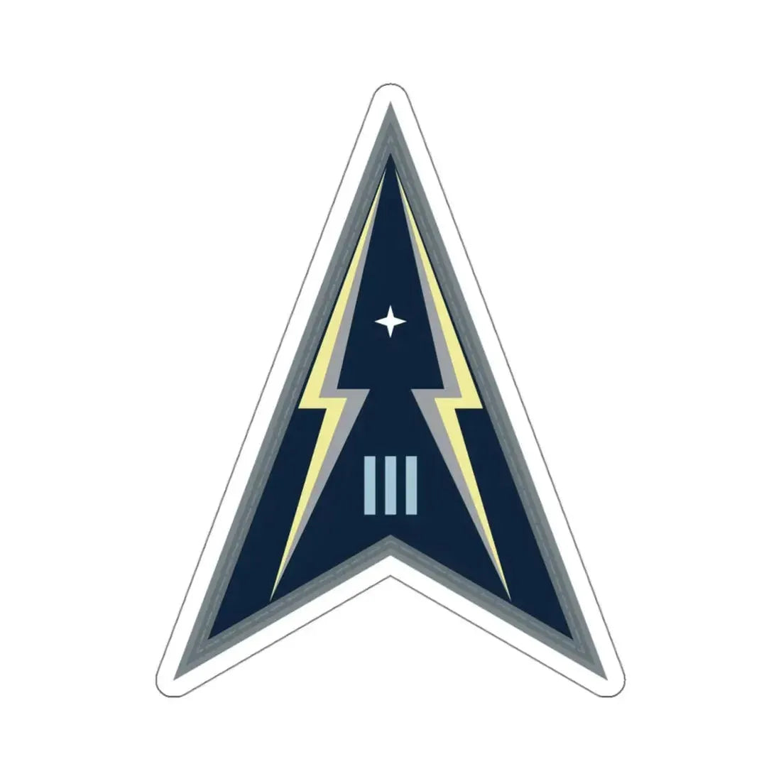 Space Delta 3 (U.S. Space Force) STICKER Vinyl Kiss-Cut Decal 4 Inch White - The Sticker Space