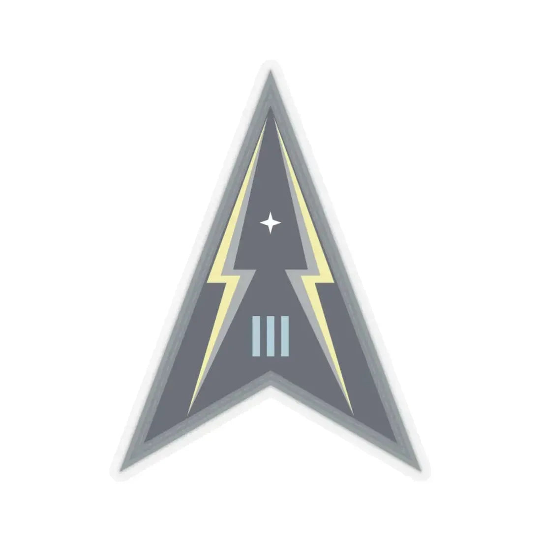 Space Delta 3 (U.S. Space Force) STICKER Vinyl Kiss-Cut Decal 6 Inch Transparent - The Sticker Space