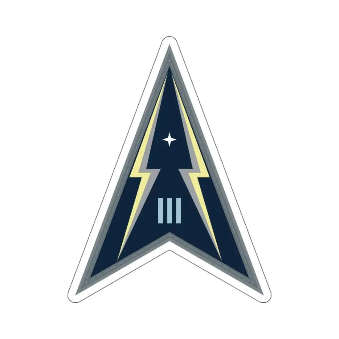 Space Delta 3 (U.S. Space Force) STICKER Vinyl Kiss-Cut Decal 6 Inch White - The Sticker Space