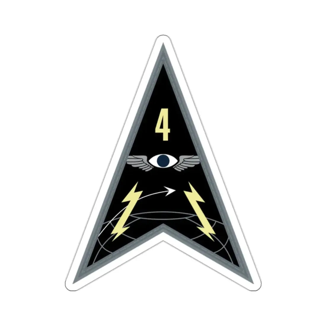 Space Delta 4 (U.S. Space Force) STICKER Vinyl Kiss-Cut Decal 2 Inch White - The Sticker Space