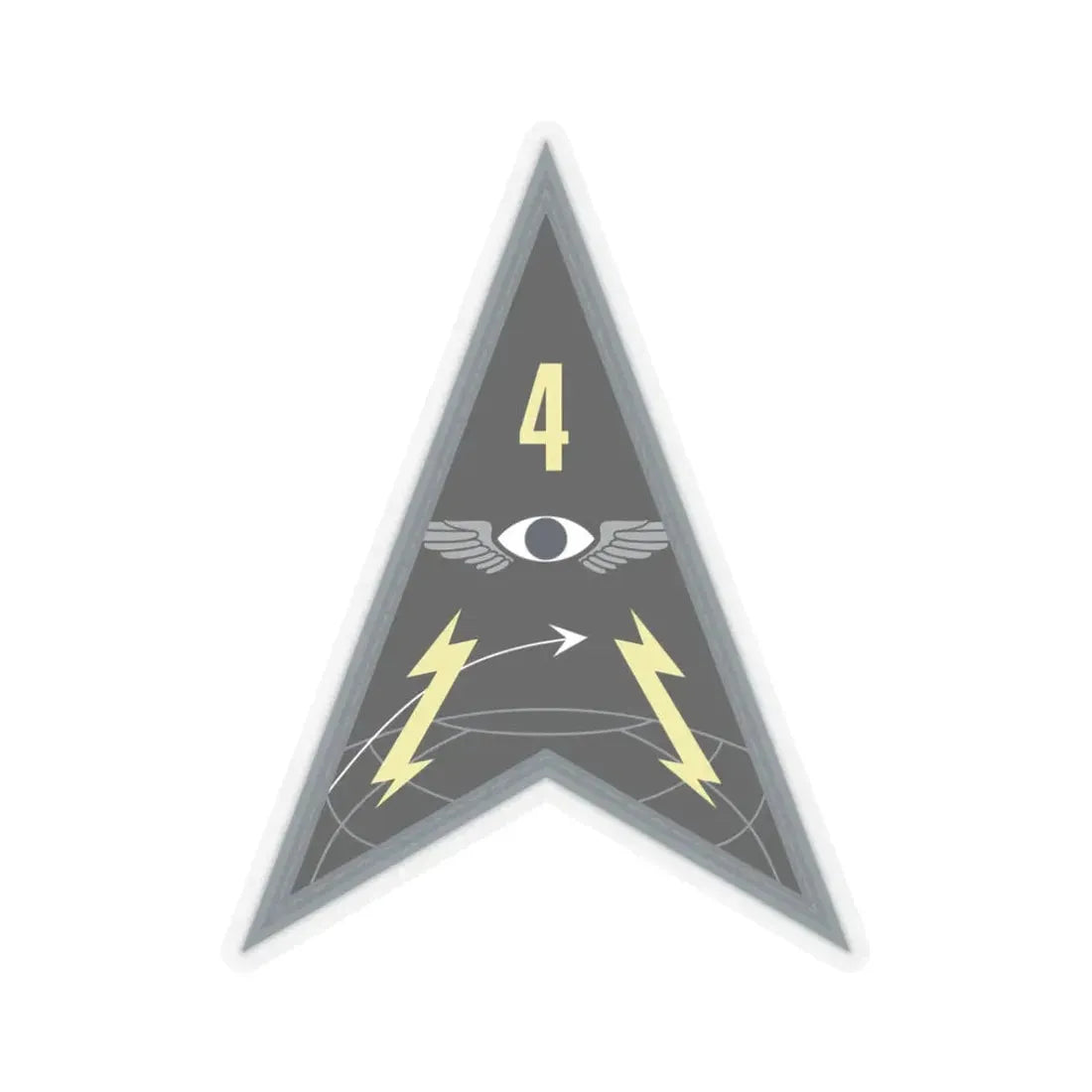 Space Delta 4 (U.S. Space Force) STICKER Vinyl Kiss-Cut Decal 3 Inch Transparent - The Sticker Space