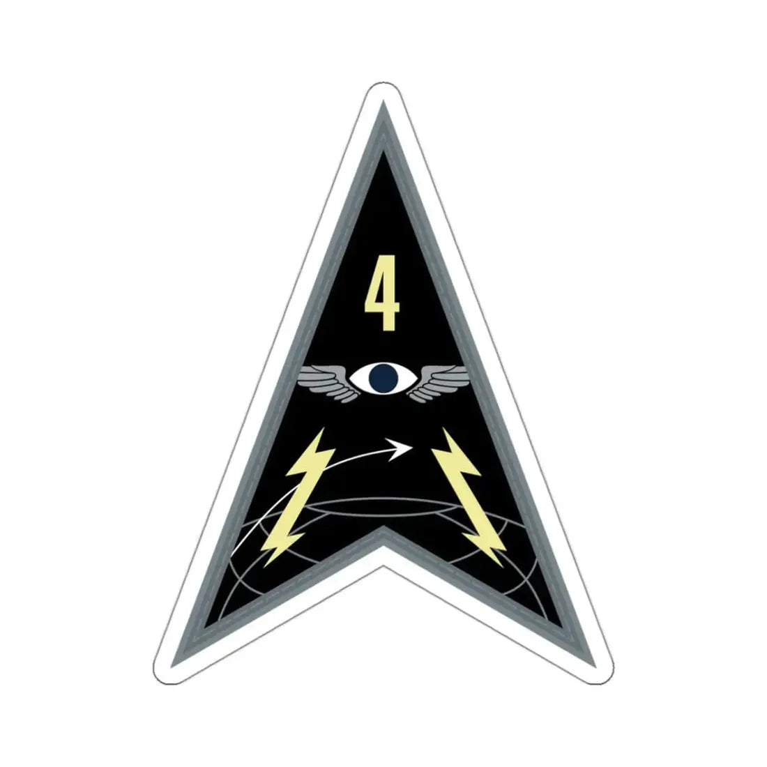 Space Delta 4 (U.S. Space Force) STICKER Vinyl Kiss-Cut Decal 3 Inch White - The Sticker Space