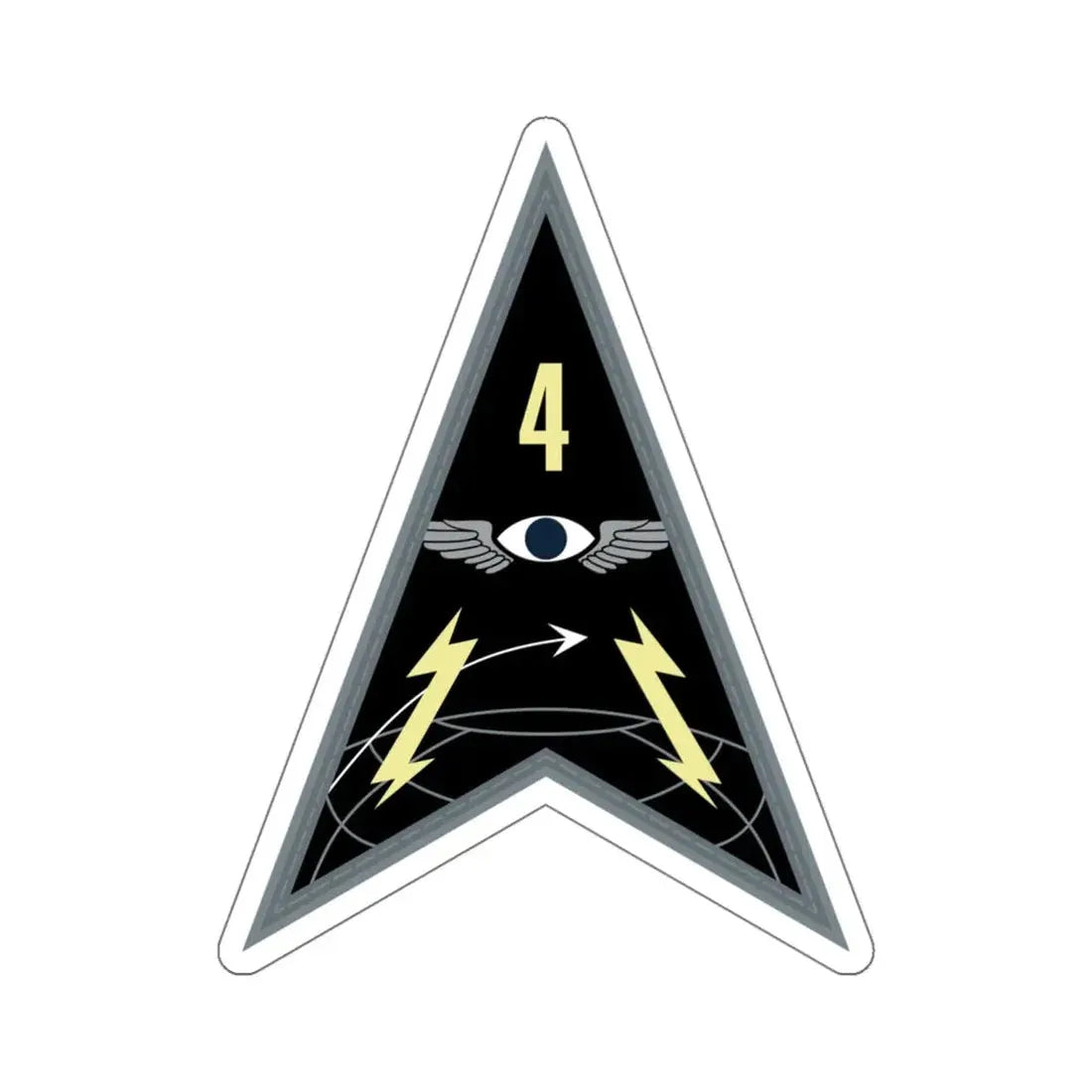 Space Delta 4 (U.S. Space Force) STICKER Vinyl Kiss-Cut Decal 6 Inch White - The Sticker Space
