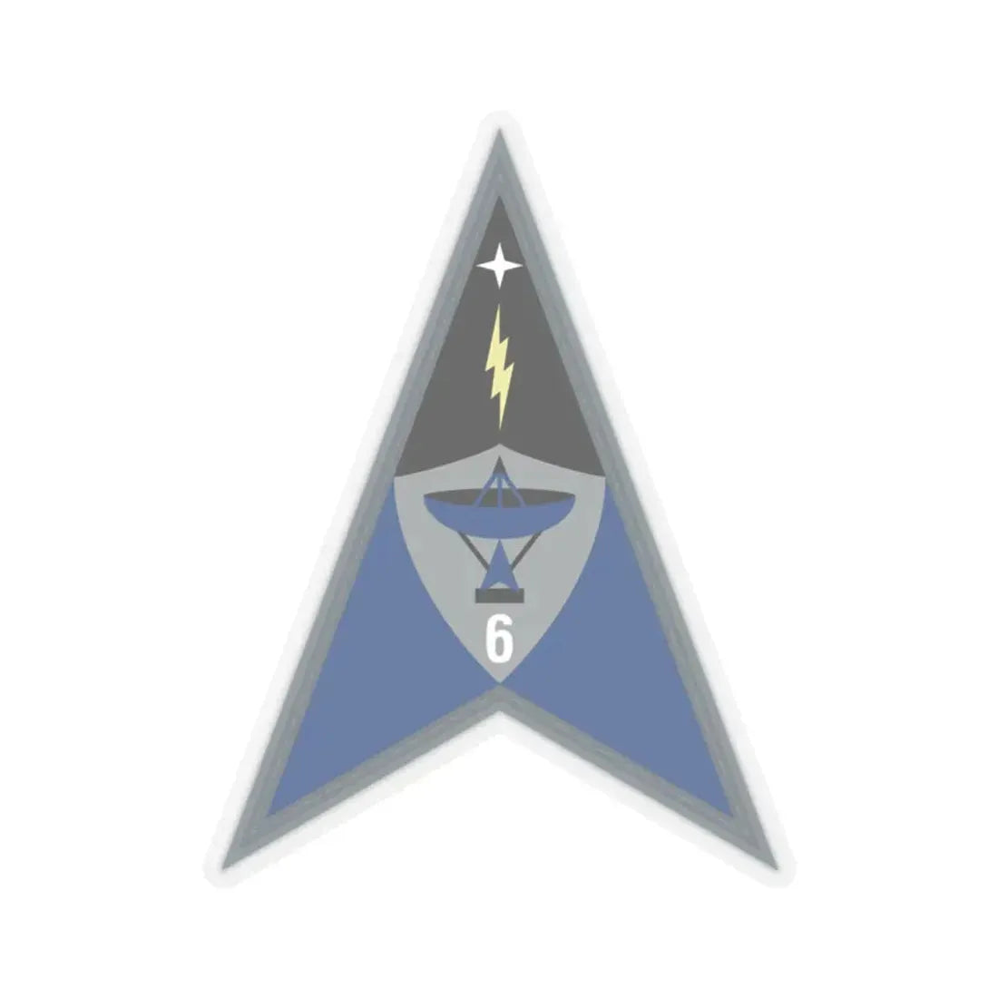Space Delta 6 (U.S. Space Force) STICKER Vinyl Kiss-Cut Decal 2 Inch Transparent - The Sticker Space