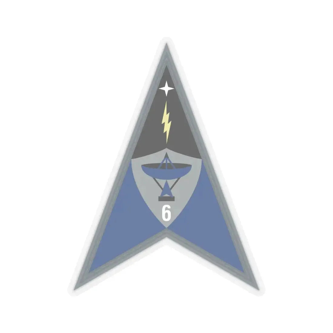 Space Delta 6 (U.S. Space Force) STICKER Vinyl Kiss-Cut Decal 3 Inch Transparent - The Sticker Space