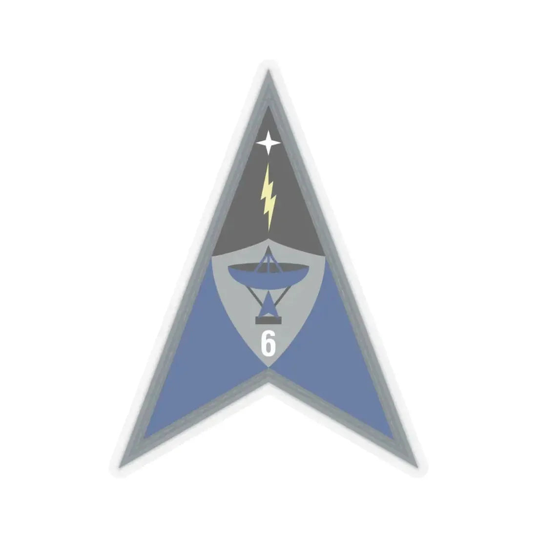 Space Delta 6 (U.S. Space Force) STICKER Vinyl Kiss-Cut Decal 4 Inch Transparent - The Sticker Space