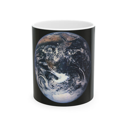 Space - Earth from Space (1973) (Map) White Coffee Mug-11oz-The Sticker Space