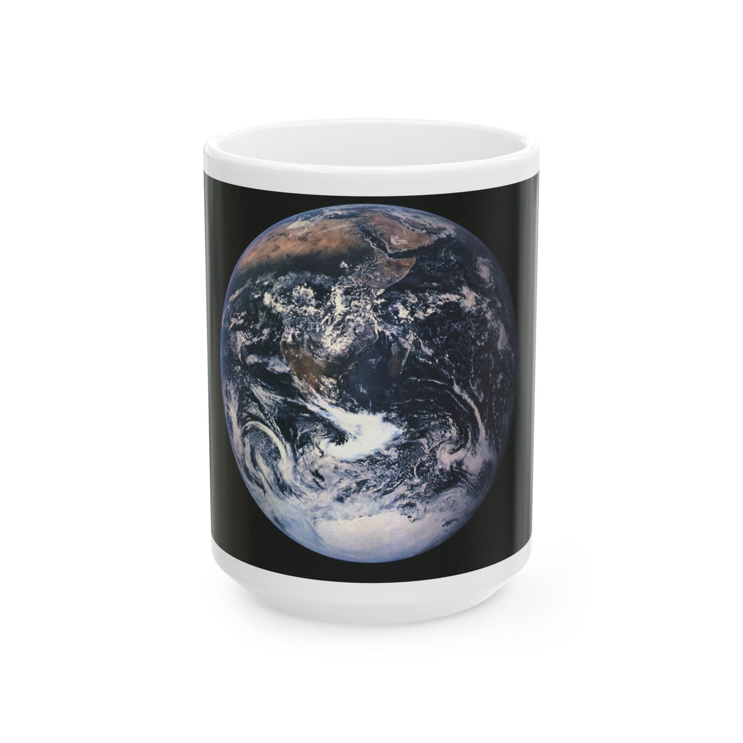 Space - Earth from Space (1973) (Map) White Coffee Mug-15oz-The Sticker Space