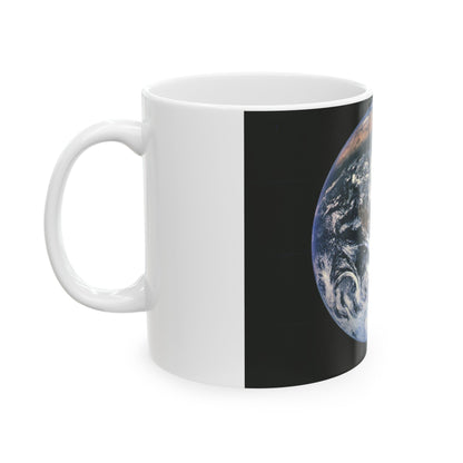 Space - Earth from Space (1973) (Map) White Coffee Mug-The Sticker Space