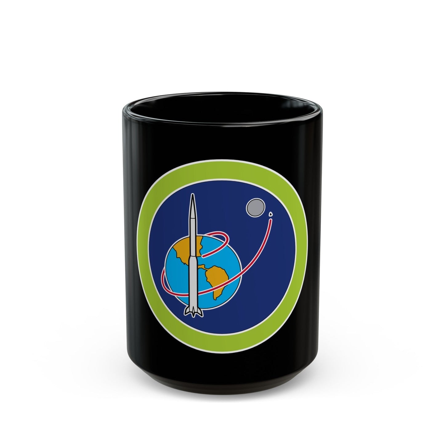 Space Exploration (Boy Scout Merit Badge) Black Coffee Mug-15oz-The Sticker Space