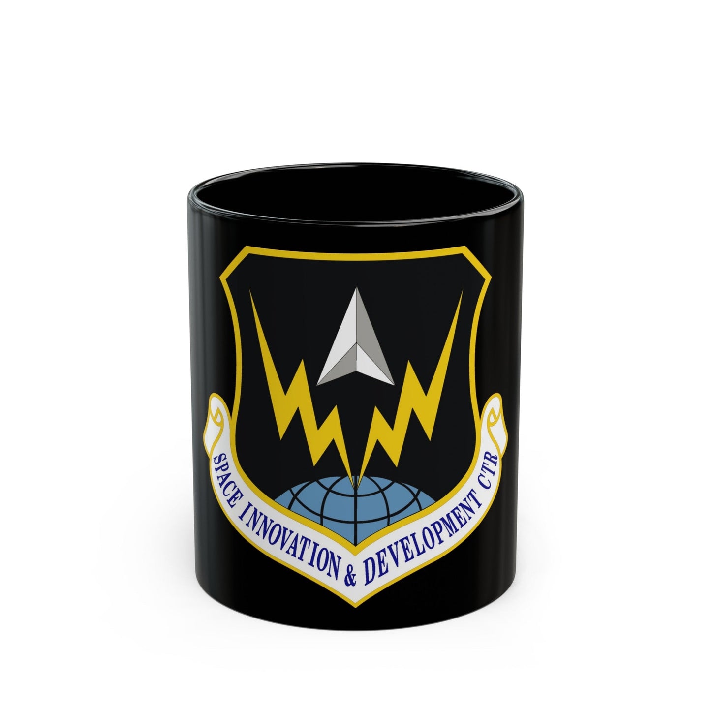 Space Innovation & Development Center (U.S. Air Force) Black Coffee Mug-11oz-The Sticker Space