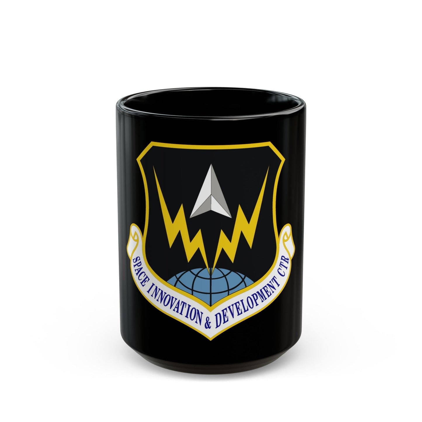 Space Innovation & Development Center (U.S. Air Force) Black Coffee Mug-15oz-The Sticker Space