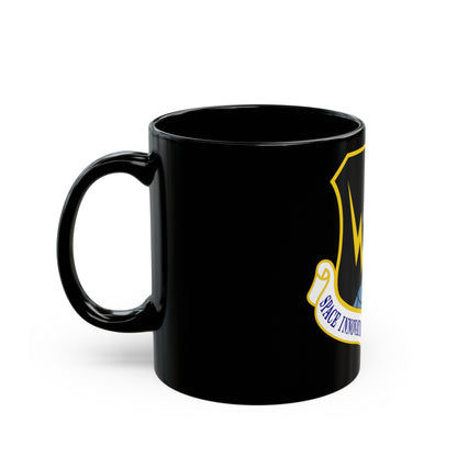 Space Innovation & Development Center (U.S. Air Force) Black Coffee Mug-The Sticker Space