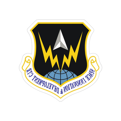 Space Innovation & Development Center (U.S. Air Force) REVERSE PRINT Transparent STICKER-4 Inch-The Sticker Space