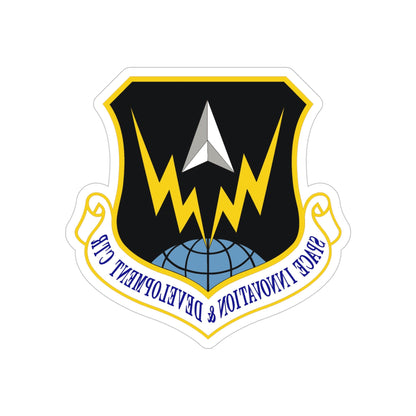 Space Innovation & Development Center (U.S. Air Force) REVERSE PRINT Transparent STICKER-5 Inch-The Sticker Space