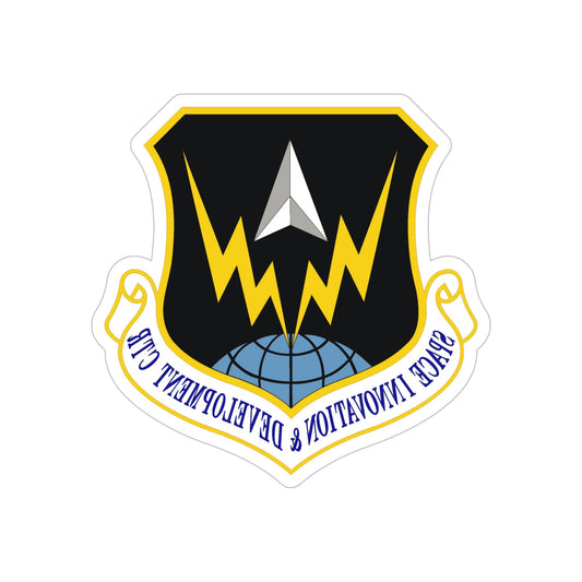 Space Innovation & Development Center (U.S. Air Force) REVERSE PRINT Transparent STICKER-6 Inch-The Sticker Space