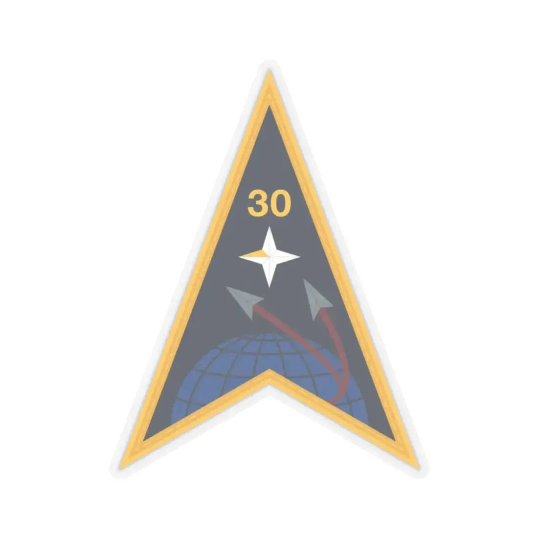 Space Launch Delta 30 (U.S. Space Force) STICKER Vinyl Kiss-Cut Decal 2 Inch Transparent - The Sticker Space