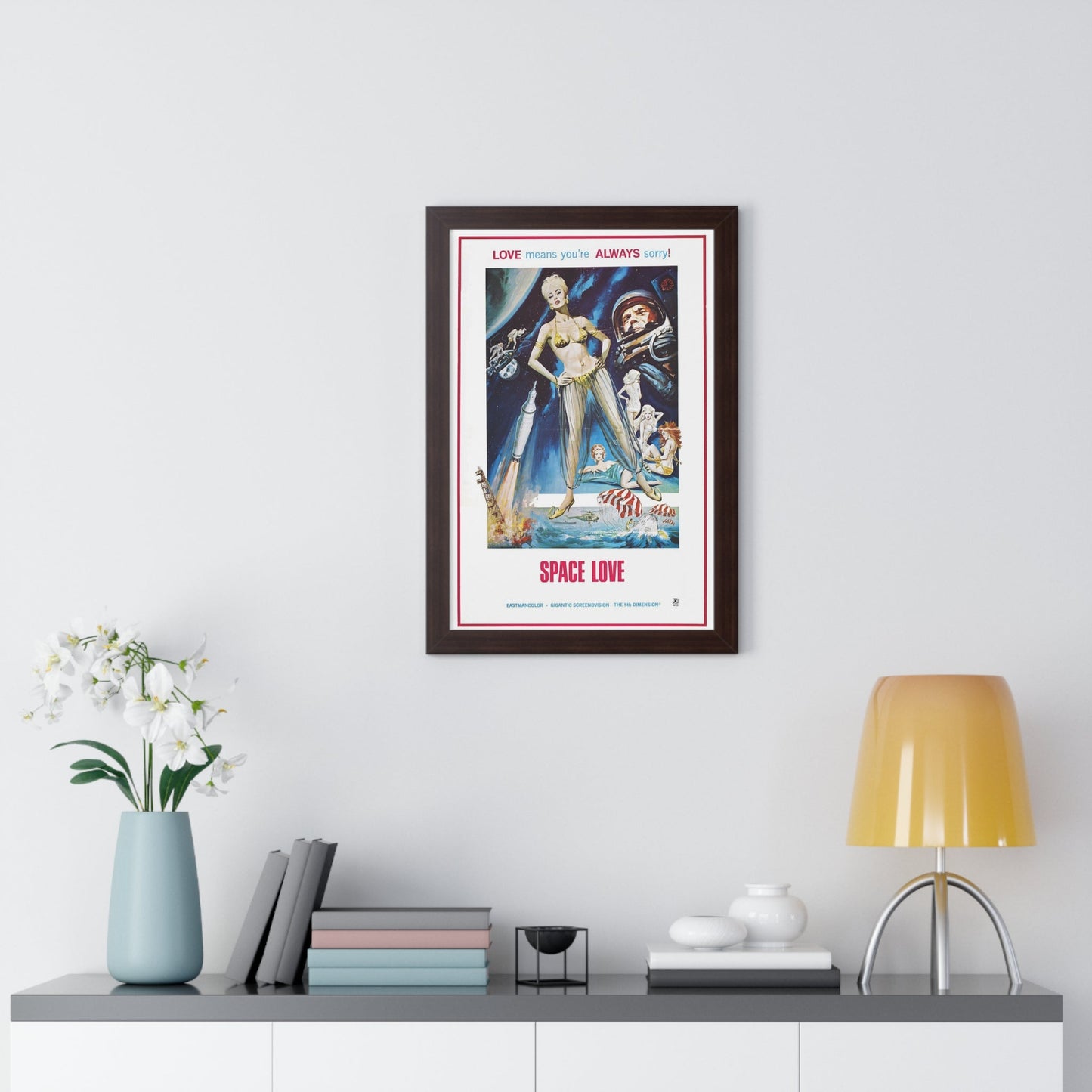 SPACE LOVE 1972 - Framed Movie Poster-The Sticker Space