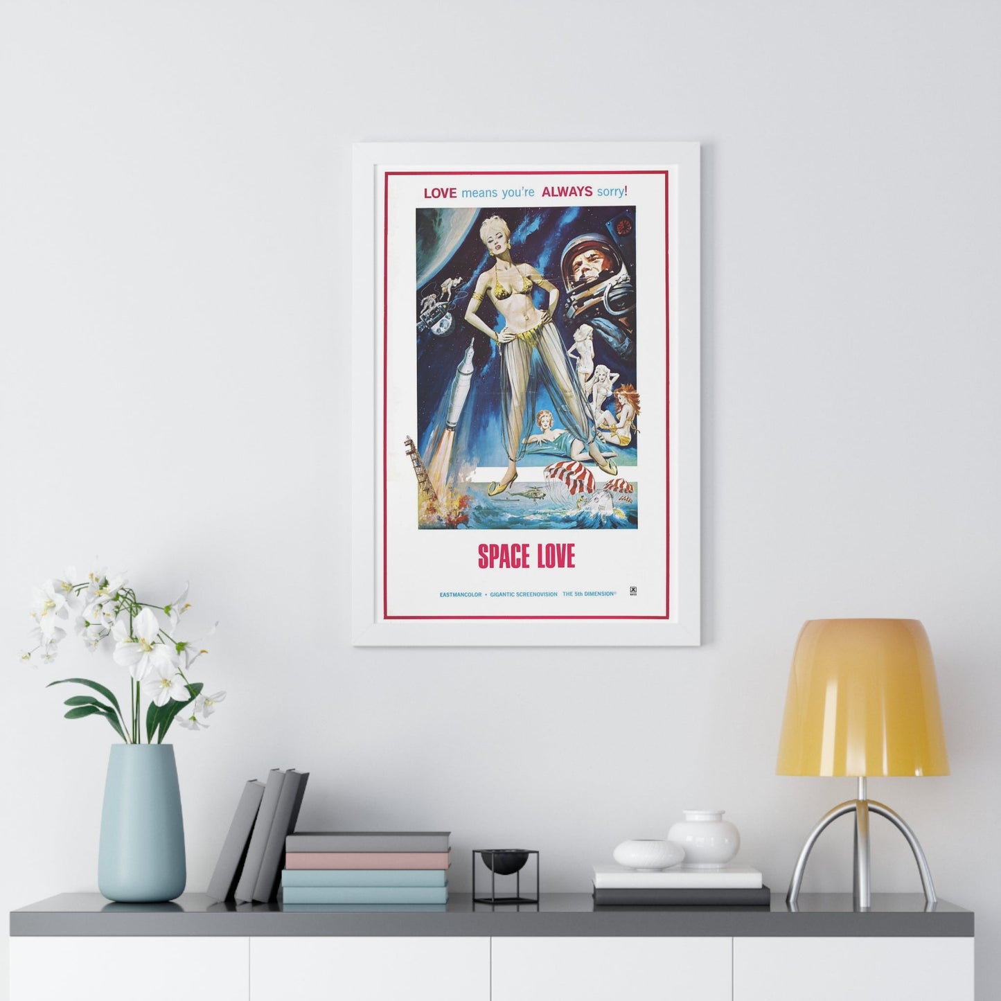 SPACE LOVE 1972 - Framed Movie Poster-The Sticker Space