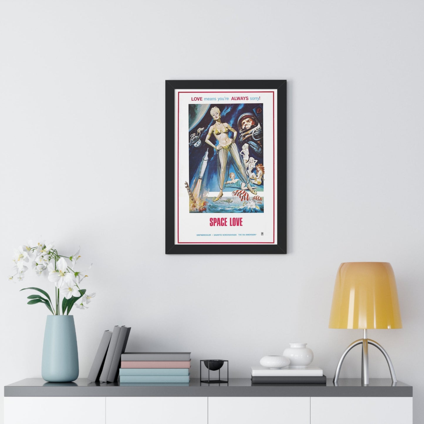 SPACE LOVE 1972 - Framed Movie Poster-The Sticker Space