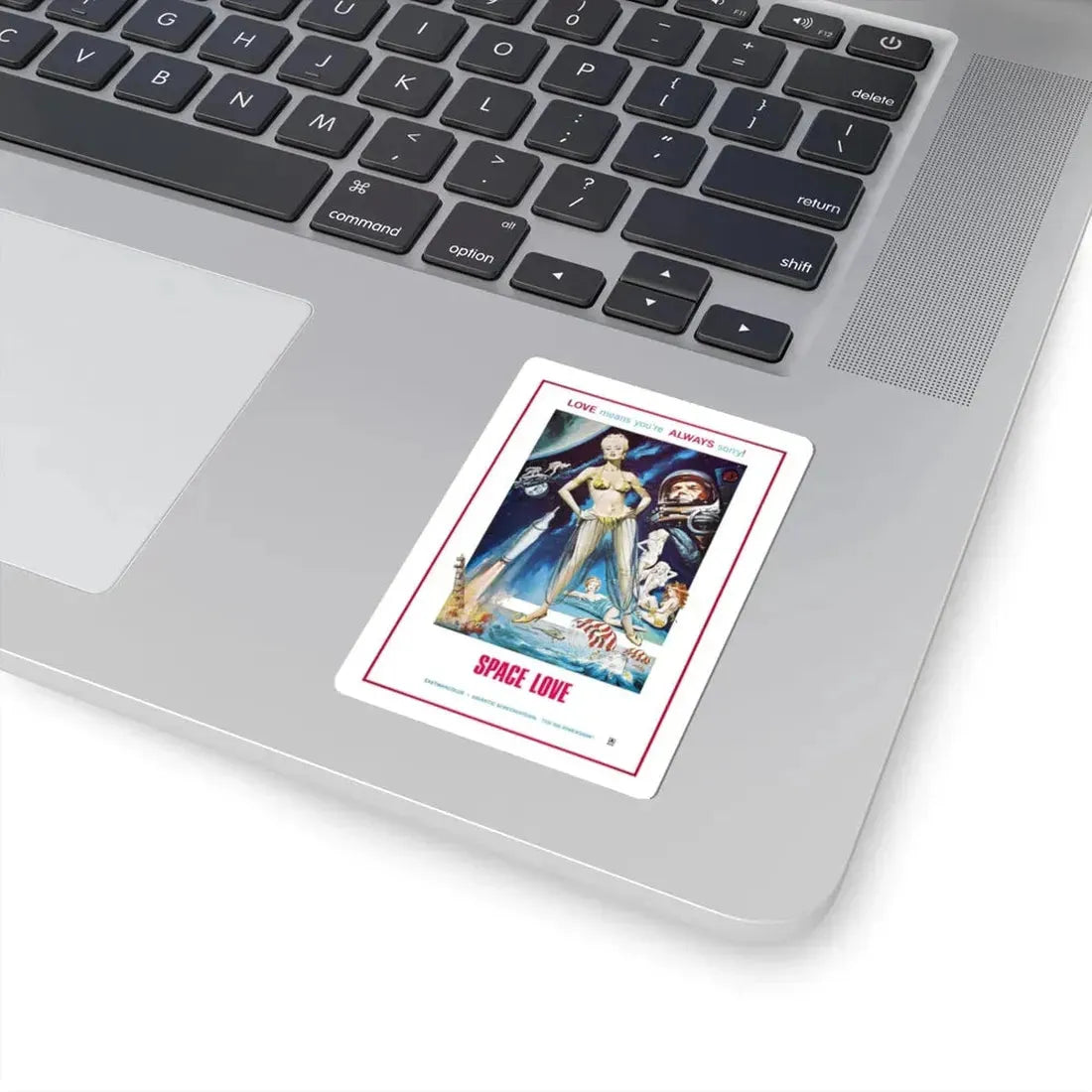 SPACE LOVE 1972 Movie Poster - STICKER Vinyl Kiss-Cut Decal - The Sticker Space