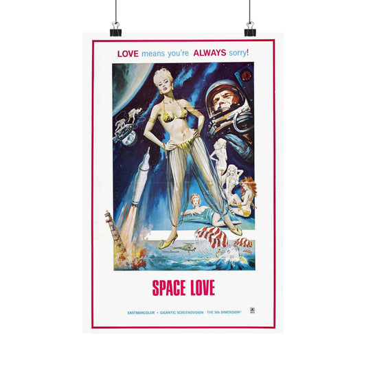 SPACE LOVE 1972 - Paper Movie Poster-12″ x 18″-The Sticker Space