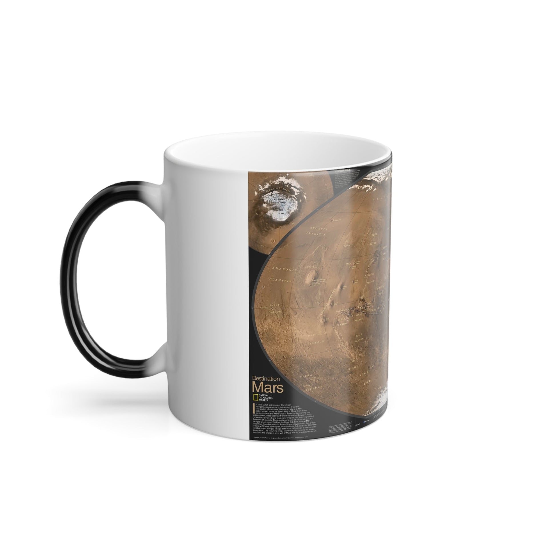 Space - MARS (2001) (Map) Color Changing Mug 11oz-11oz-The Sticker Space