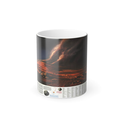 Space - MARS, Dusty Face of (1973) (Map) Color Changing Mug 11oz-11oz-The Sticker Space