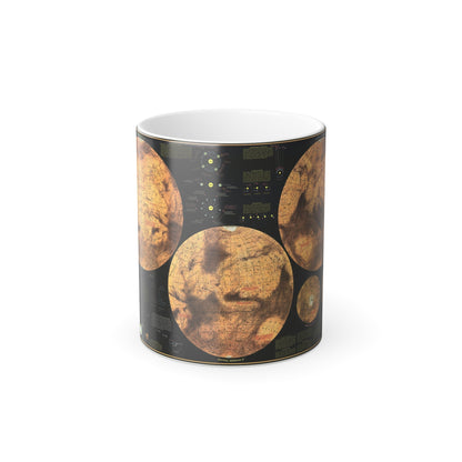 Space - MARS The Red Planet (1973) (Map) Color Changing Mug 11oz-11oz-The Sticker Space