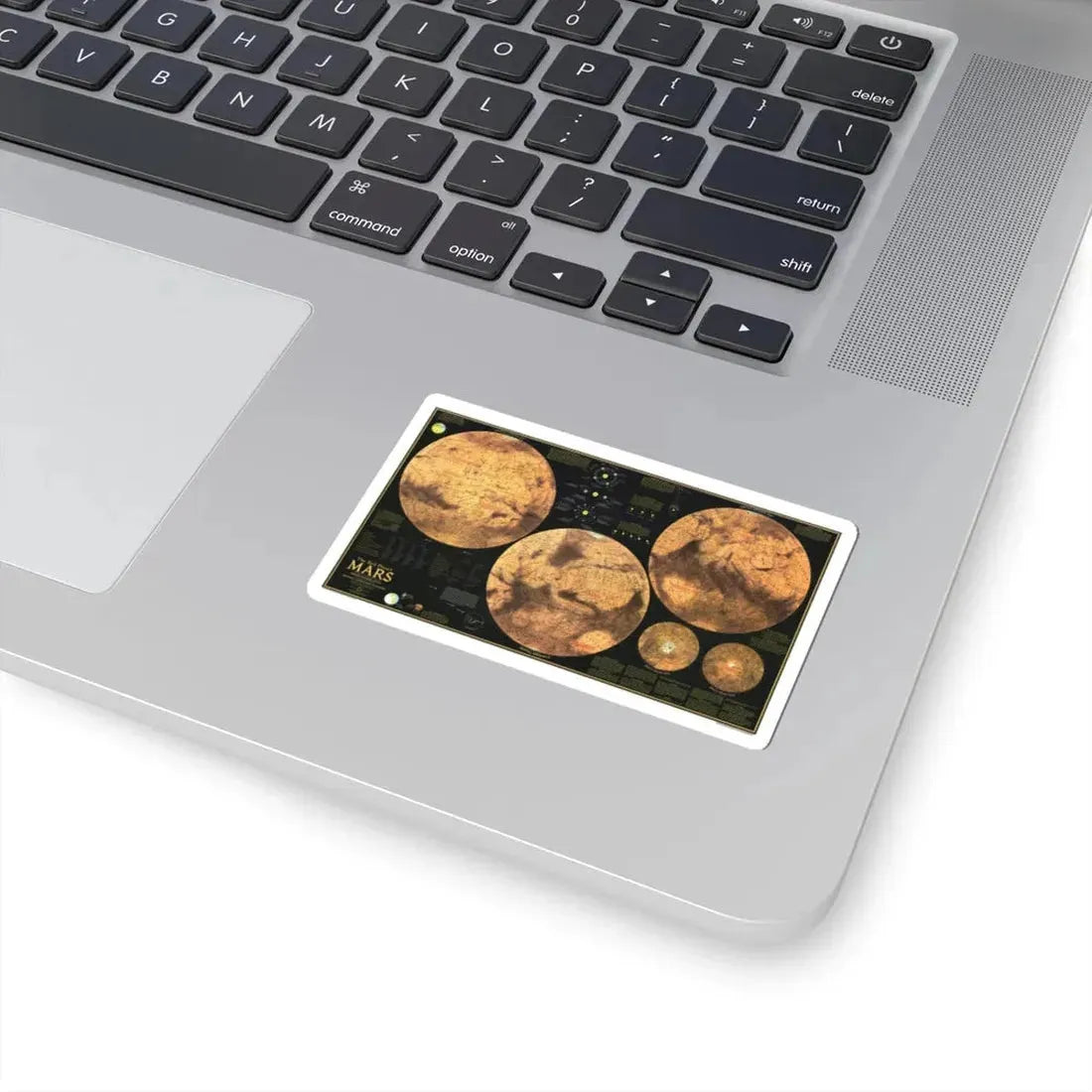 Space - MARS The Red Planet (1973) (Map) STICKER Vinyl Kiss-Cut Decal - The Sticker Space