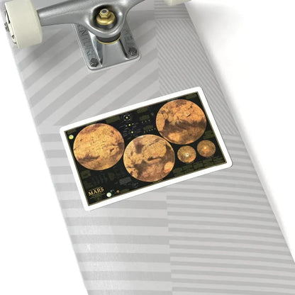 Space - MARS The Red Planet (1973) (Map) STICKER Vinyl Kiss-Cut Decal - The Sticker Space