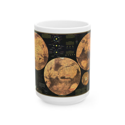 Space - MARS The Red Planet (1973) (Map) White Coffee Mug-15oz-The Sticker Space