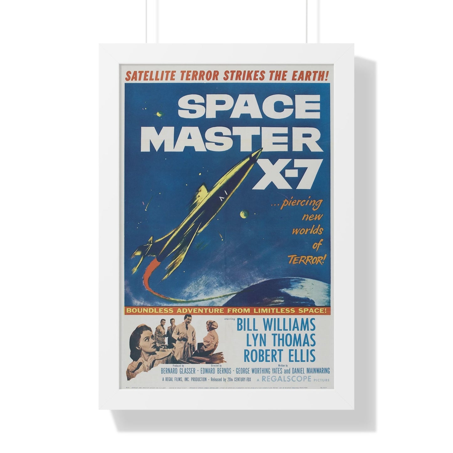 SPACE MASTER X-7 1958 - Framed Movie Poster-16″ x 24″-The Sticker Space