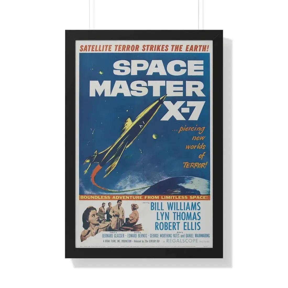 SPACE MASTER X-7 1958 - Framed Movie Poster 20" x 30" Black - The Sticker Space
