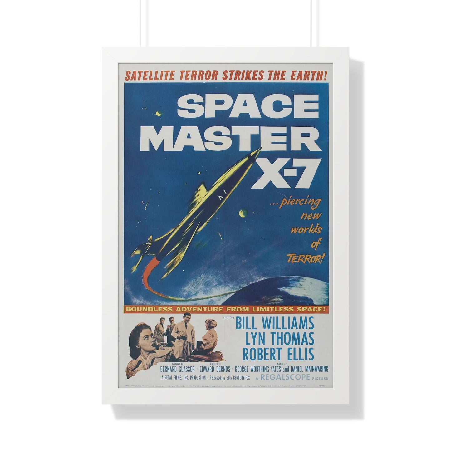 SPACE MASTER X-7 1958 - Framed Movie Poster-20" x 30"-The Sticker Space