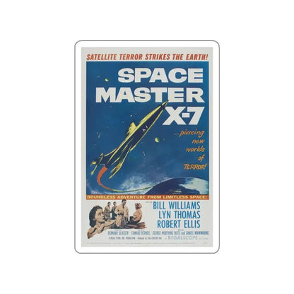 SPACE MASTER X-7 1958 Movie Poster STICKER Vinyl Die-Cut Decal 5 Inch - The Sticker Space