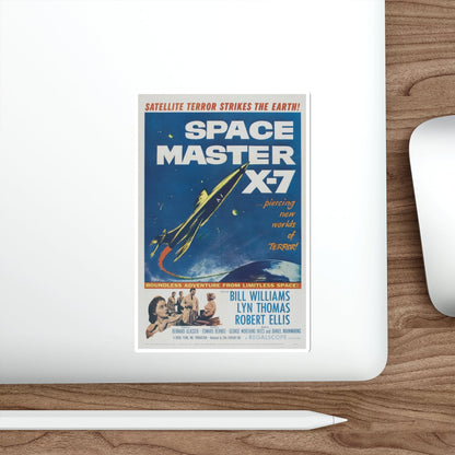 SPACE MASTER X-7 1958 Movie Poster STICKER Vinyl Die-Cut Decal-The Sticker Space