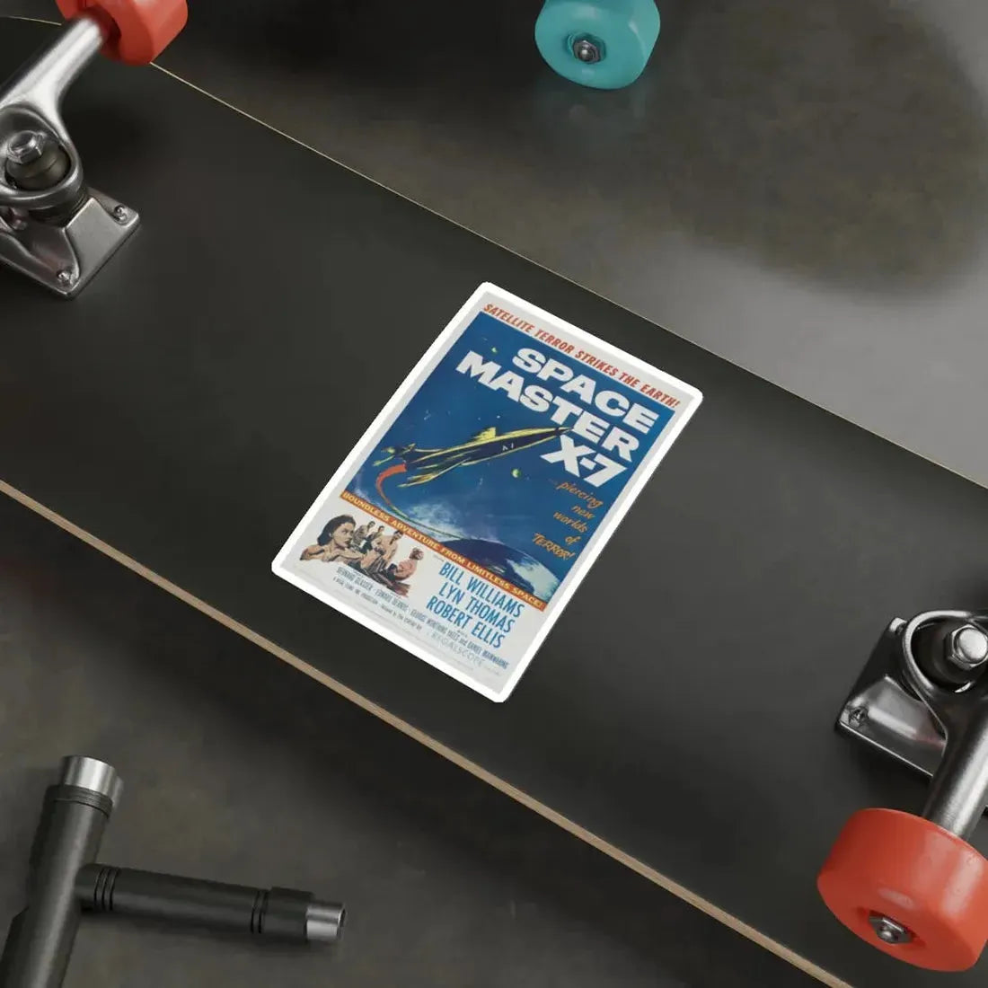 SPACE MASTER X-7 1958 Movie Poster STICKER Vinyl Die-Cut Decal - The Sticker Space