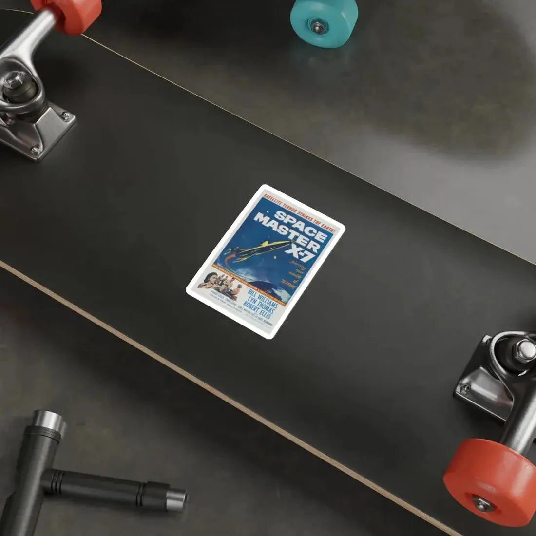 SPACE MASTER X-7 1958 Movie Poster STICKER Vinyl Die-Cut Decal - The Sticker Space