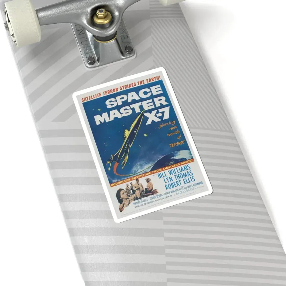 SPACE MASTER X-7 1958 Movie Poster - STICKER Vinyl Kiss-Cut Decal - The Sticker Space