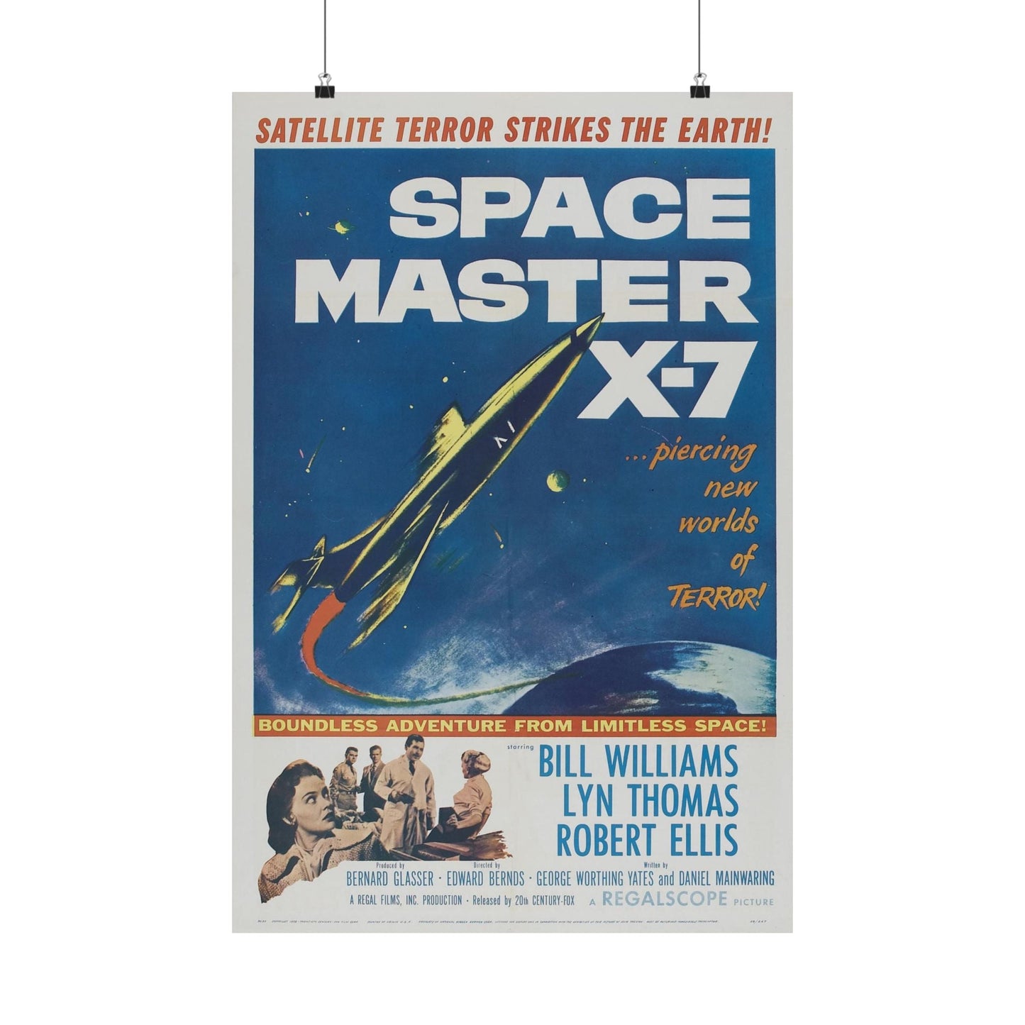 SPACE MASTER X-7 1958 - Paper Movie Poster-20″ x 30″-The Sticker Space