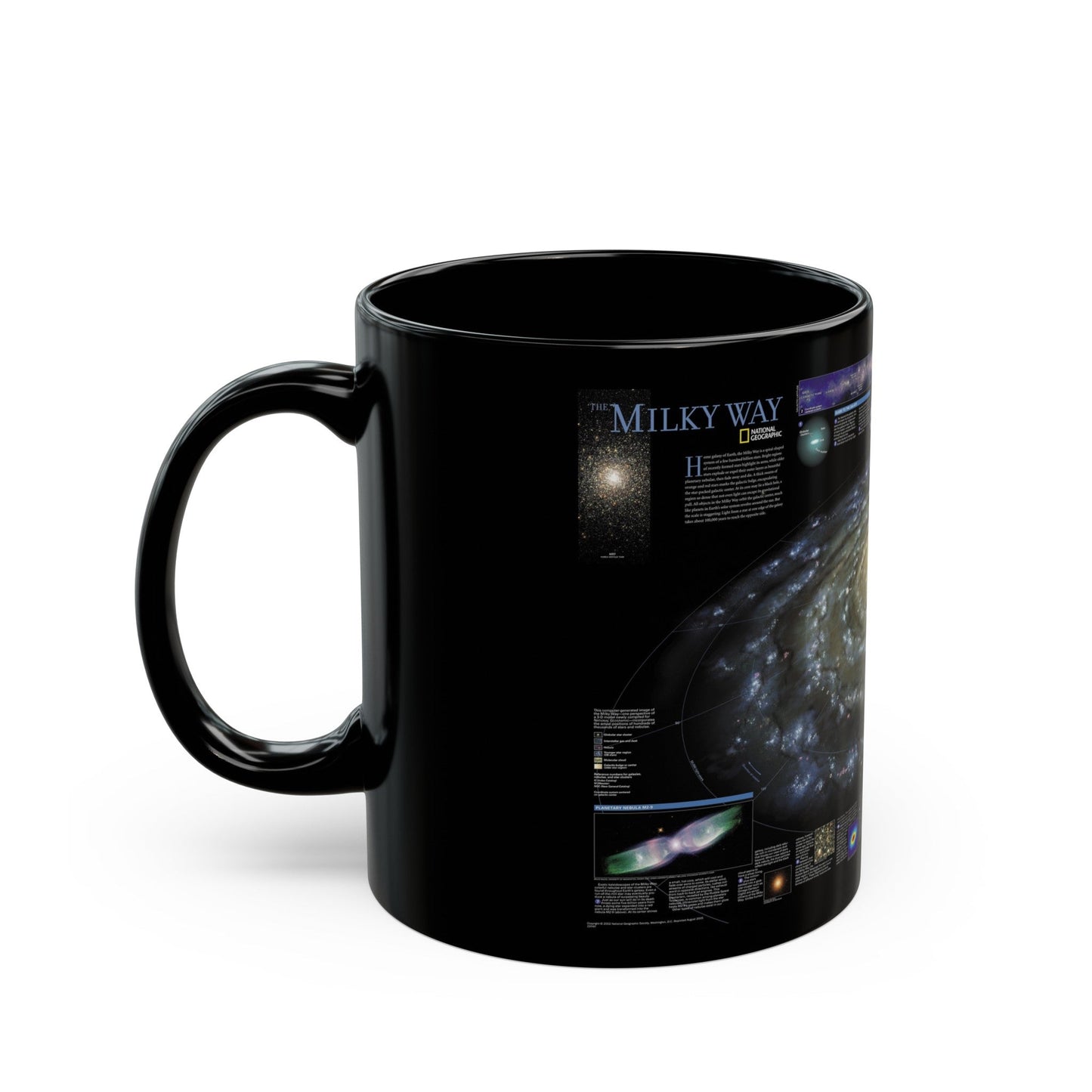 Space - Milky Way (2002) (Map) Black Coffee Mug-The Sticker Space