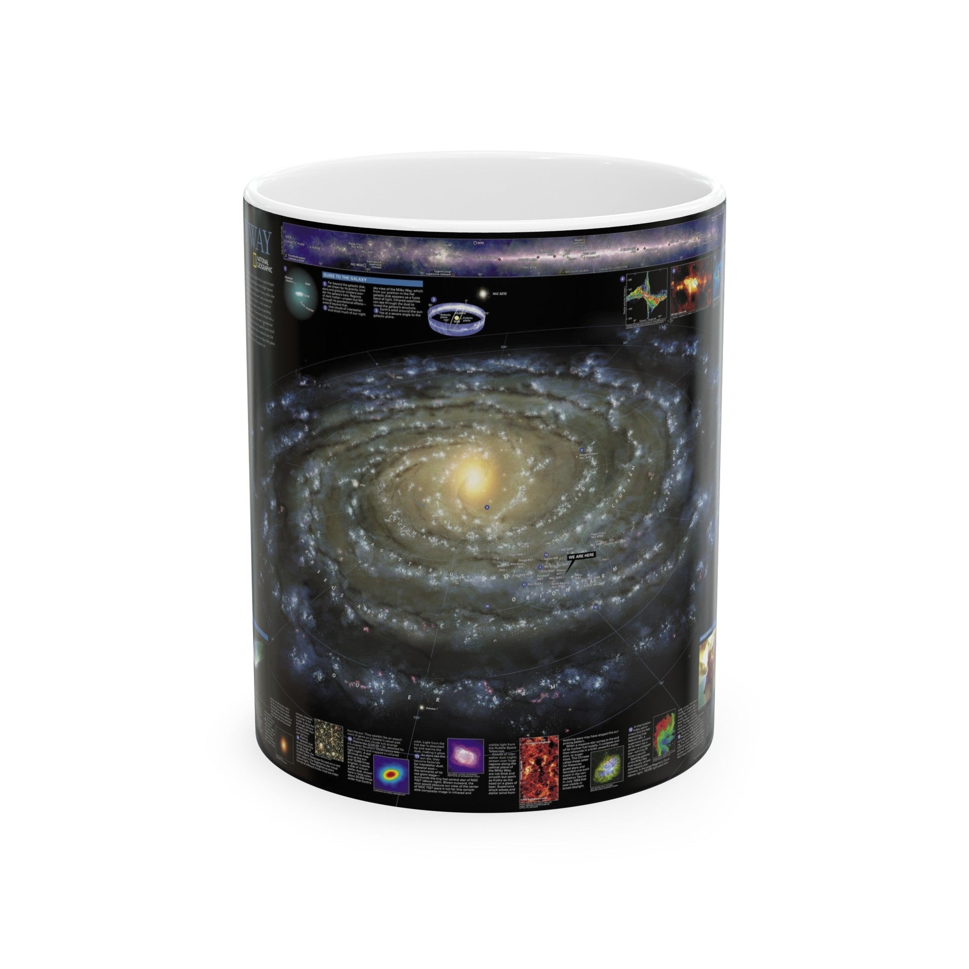 Space - Milky Way (2002) (Map) White Coffee Mug-11oz-The Sticker Space