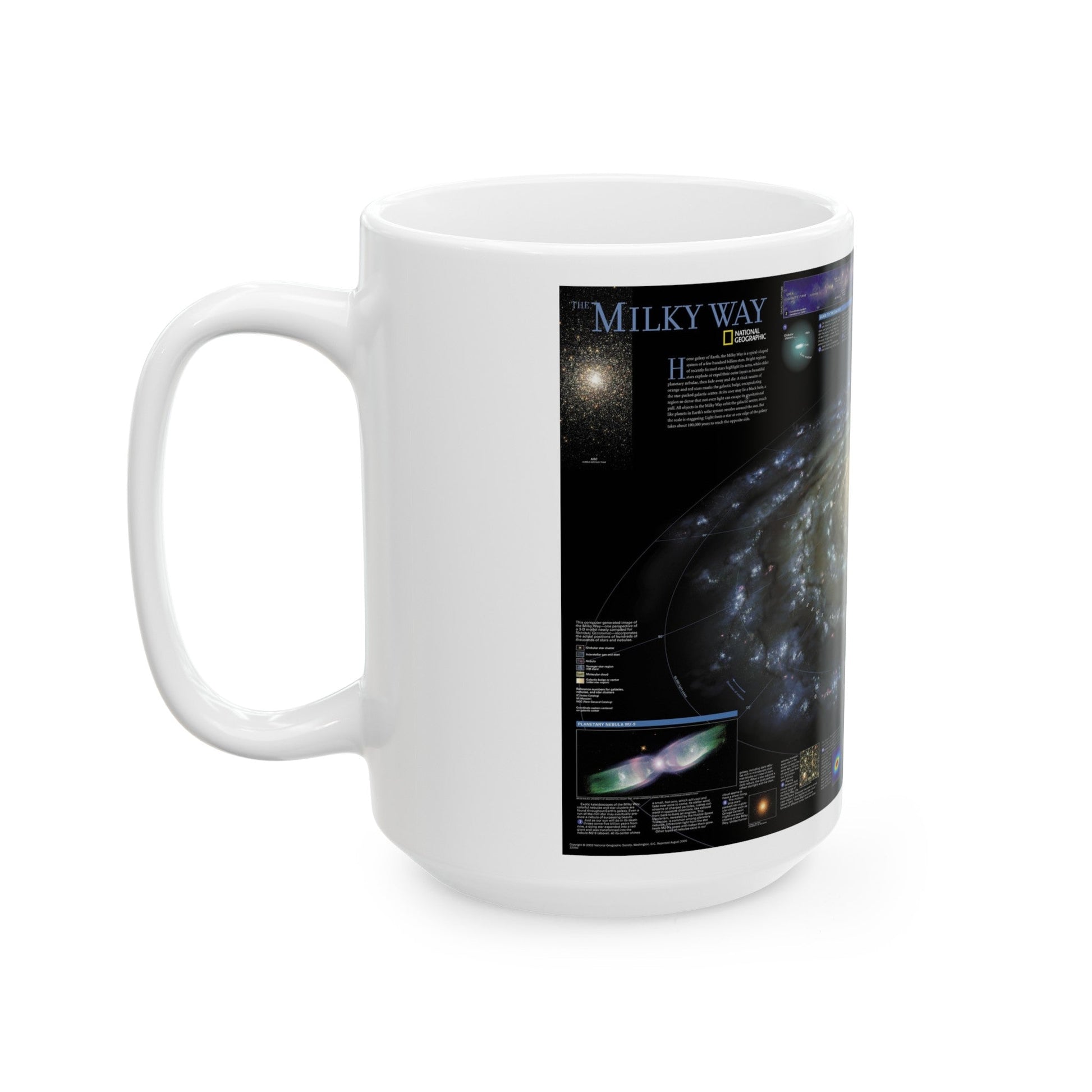 Space - Milky Way (2002) (Map) White Coffee Mug-The Sticker Space